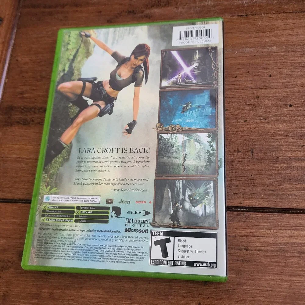 Tomb Raider Legend Microsoft Original Xbox
